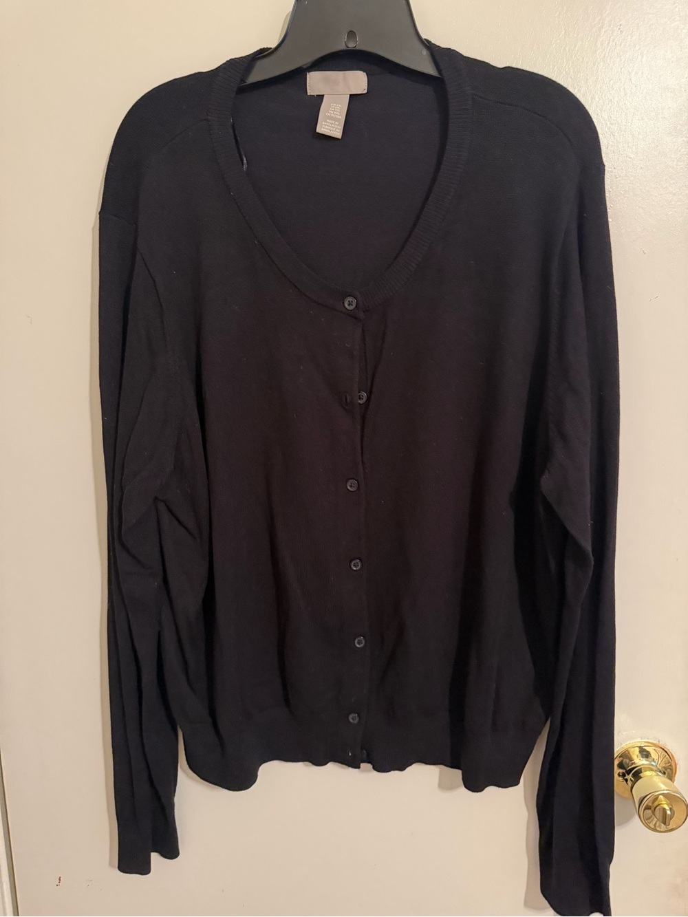 H&M Black Button Up Cardigan